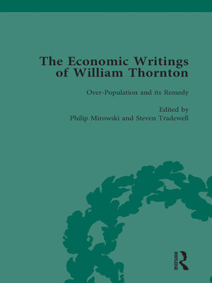 cover image of The Economic Writings of William Thornton Vol 2